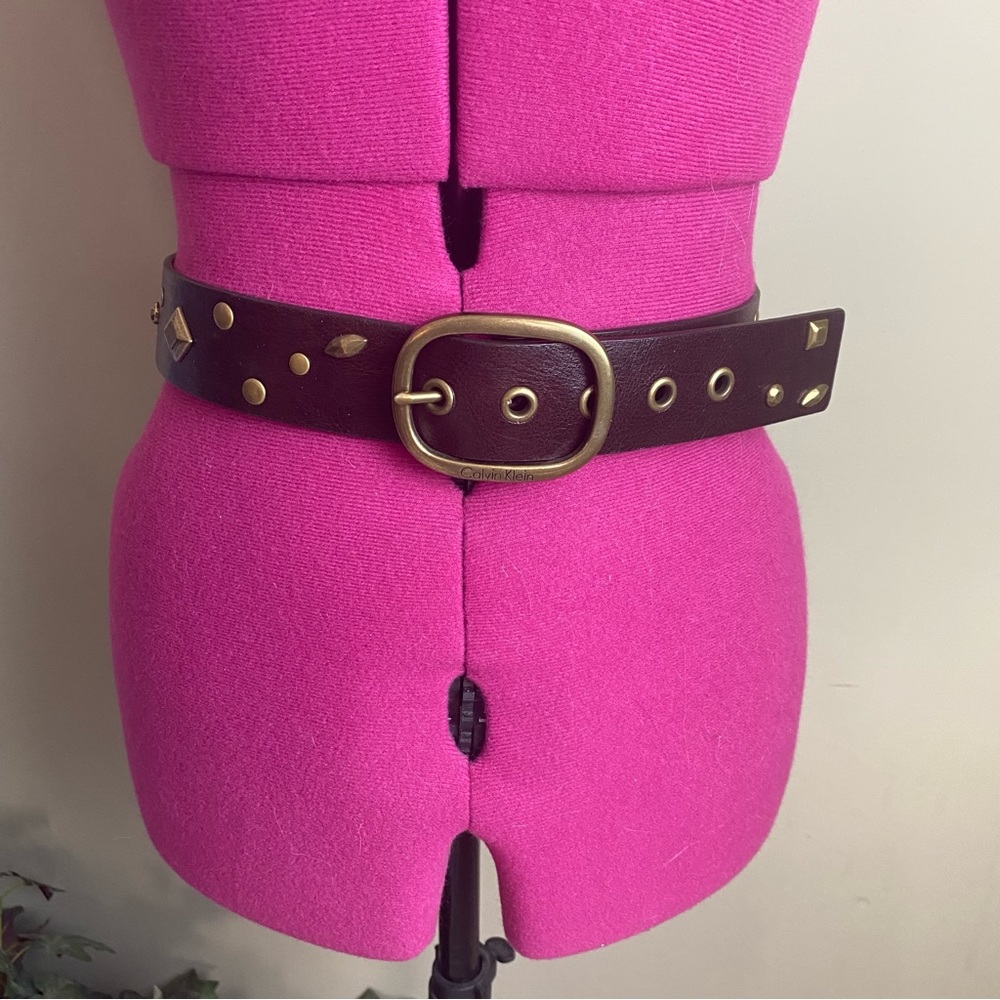 Calvin Klein Brown with Bronze Metal Accents